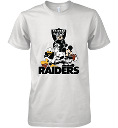 Mickey Mouse Oakland Raiders NFL Football Gifts Men's Premium T-Shirt