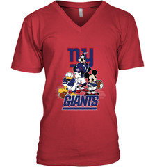 Mickey Mouse New York Giants NFL Football Gifts Men's V-Neck T-Shirt Men's V-Neck T-Shirt - Havanatees