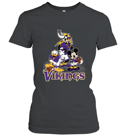 Mickey Mouse Minnesota Vikings NFL Football Gifts Women's T-Shirt Women's T-Shirt / Black / S Women's T-Shirt - Havanatees