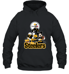 Mickey Mouse Pittsburgh Steelers NFL Football Gifts Hooded Sweatshirt