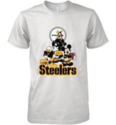 Mickey Mouse Pittsburgh Steelers NFL Football Gifts Men's Premium T-Shirt