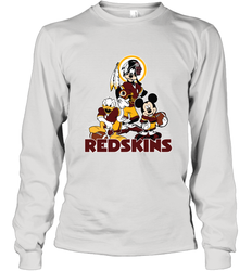 Mickey Mouse Washington Redskins Football Gifts Long Sleeve T-Shirt