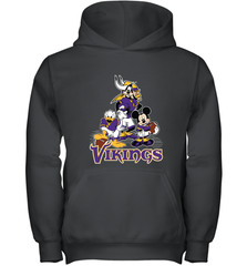 Mickey Mouse Minnesota Vikings NFL Football Gifts Youth Hooded Sweatshirt Youth Hooded Sweatshirt - Havanatees