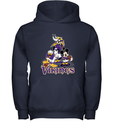 Mickey Mouse Minnesota Vikings NFL Football Gifts Youth Hooded Sweatshirt Youth Hooded Sweatshirt - Havanatees