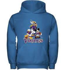 Mickey Mouse Minnesota Vikings NFL Football Gifts Youth Hooded Sweatshirt Youth Hooded Sweatshirt - Havanatees