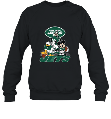 Mickey Mouse New York Jets NFL Football Gifts Crewneck Sweatshirt Crewneck Sweatshirt / Black / S Crewneck Sweatshirt - Havanatees