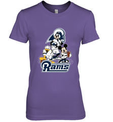 Mickey Mouse Los Angeles Rams NFL Football Gifts Women's Premium T-Shirt Women's Premium T-Shirt - Havanatees