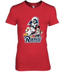 Mickey Mouse Los Angeles Rams NFL Football Gifts Women's Premium T-Shirt Women's Premium T-Shirt - Havanatees
