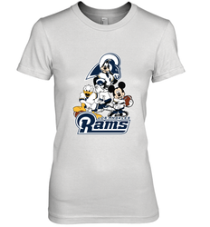 Mickey Mouse Los Angeles Rams NFL Football Gifts Women's Premium T-Shirt