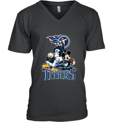 Mickey Mouse Tennessee Titans NFL Football Gifts Men's V-Neck T-Shirt