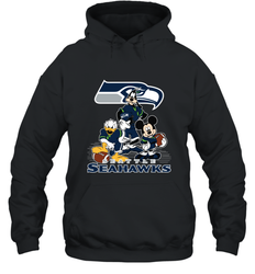 Mickey Mouse Seattle Seahawks NFL Football Gifts Hooded Sweatshirt