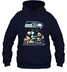 Mickey Mouse Seattle Seahawks NFL Football Gifts Hooded Sweatshirt
