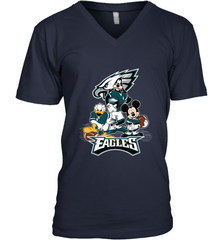 Mickey Mouse Philadelphia Eagle NFL Football Gifts Men's V-Neck T-Shirt Men's V-Neck T-Shirt - Havanatees