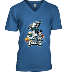 Mickey Mouse Philadelphia Eagle NFL Football Gifts Men's V-Neck T-Shirt Men's V-Neck T-Shirt - Havanatees