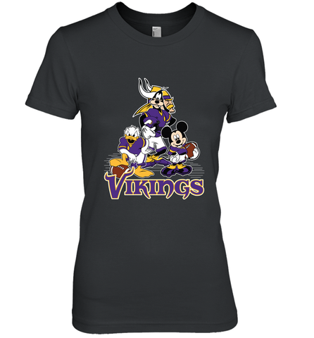 Mickey Mouse Minnesota Vikings NFL Football Gifts Women's Premium T-Shirt Women's Premium T-Shirt / Black / XS Women's Premium T-Shirt - Havanatees