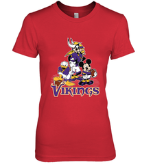 Mickey Mouse Minnesota Vikings NFL Football Gifts Women's Premium T-Shirt Women's Premium T-Shirt - Havanatees