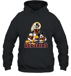 Mickey Mouse Washington Redskins Football Gifts Hooded Sweatshirt