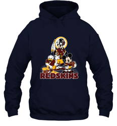 Mickey Mouse Washington Redskins Football Gifts Hooded Sweatshirt