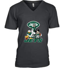 Mickey Mouse New York Jets NFL Football Gifts Men's V-Neck T-Shirt Men's V-Neck T-Shirt - Havanatees