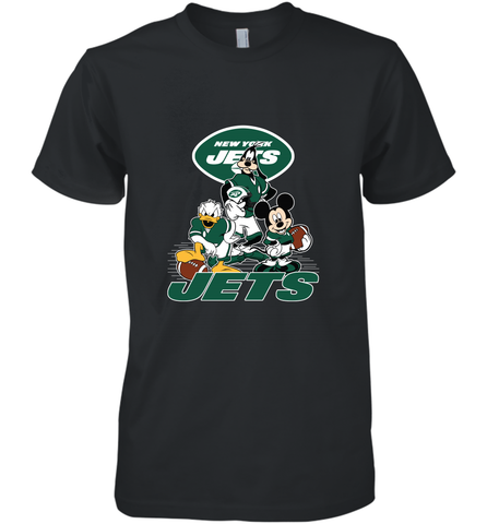 Mickey Mouse New York Jets NFL Football Gifts Men's Premium T-Shirt Men's Premium T-Shirt / Black / XS Men's Premium T-Shirt - Havanatees