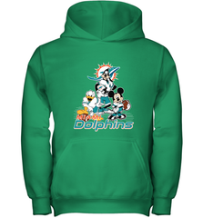 Mickey Mouse Miami Dolphins NFL Football Gifts Youth Hooded Sweatshirt Youth Hooded Sweatshirt - Havanatees
