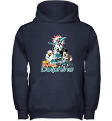Mickey Mouse Miami Dolphins NFL Football Gifts Youth Hooded Sweatshirt Youth Hooded Sweatshirt - Havanatees