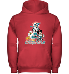 Mickey Mouse Miami Dolphins NFL Football Gifts Youth Hooded Sweatshirt Youth Hooded Sweatshirt - Havanatees
