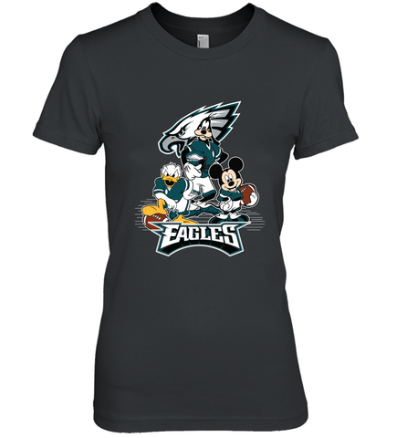 Mickey Mouse Philadelphia Eagle NFL Football Gifts Women's Premium T-Shirt Women's Premium T-Shirt / Black / XS Women's Premium T-Shirt - Havanatees