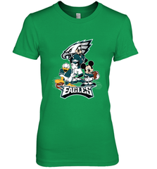 Mickey Mouse Philadelphia Eagle NFL Football Gifts Women's Premium T-Shirt Women's Premium T-Shirt - Havanatees