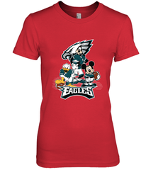 Mickey Mouse Philadelphia Eagle NFL Football Gifts Women's Premium T-Shirt Women's Premium T-Shirt - Havanatees