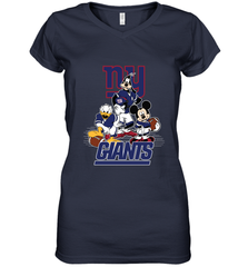 Mickey Mouse New York Giants NFL Football Gifts Women's V-Neck T-Shirt Women's V-Neck T-Shirt - Havanatees