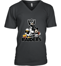 Mickey Mouse Oakland Raiders NFL Football Gifts Men's V-Neck T-Shirt