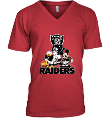 Mickey Mouse Oakland Raiders NFL Football Gifts Men's V-Neck T-Shirt Men's V-Neck T-Shirt - Havanatees