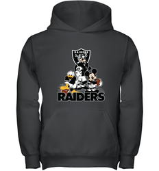 Mickey Mouse Oakland Raiders NFL Football Gifts Youth Hooded Sweatshirt