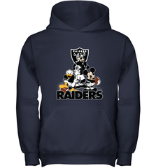 Mickey Mouse Oakland Raiders NFL Football Gifts Youth Hooded Sweatshirt Youth Hooded Sweatshirt - Havanatees