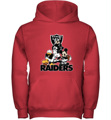 Mickey Mouse Oakland Raiders NFL Football Gifts Youth Hooded Sweatshirt Youth Hooded Sweatshirt - Havanatees