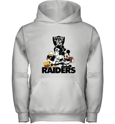Mickey Mouse Oakland Raiders NFL Football Gifts Youth Hooded Sweatshirt