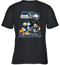 Mickey Mouse Seattle Seahawks NFL Football Gifts Youth T-Shirt
