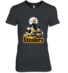 Mickey Mouse Pittsburgh Steelers NFL Football Gifts Women's Premium T-Shirt